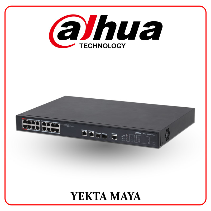 سوئیچ شبکه داهوآ مدل DH-PFS4218-16ET-240