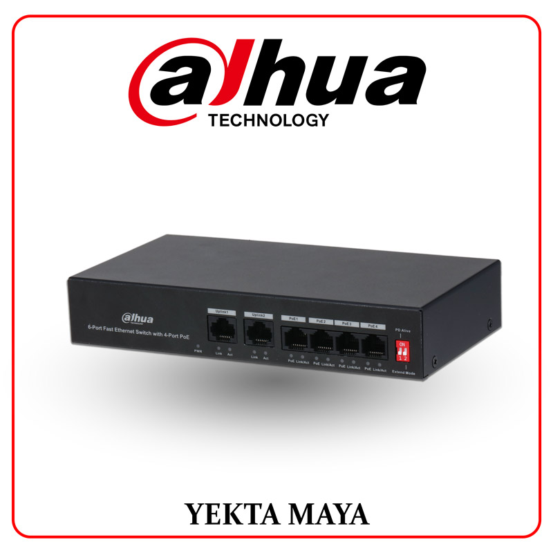 سوئیچ شبکه داهوآ مدل DH-PFS3006-4ET-36