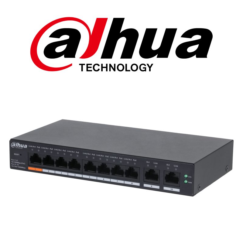 سوئیچ 10 پورت داهوآ مدل DH-CS4010-8ET-60