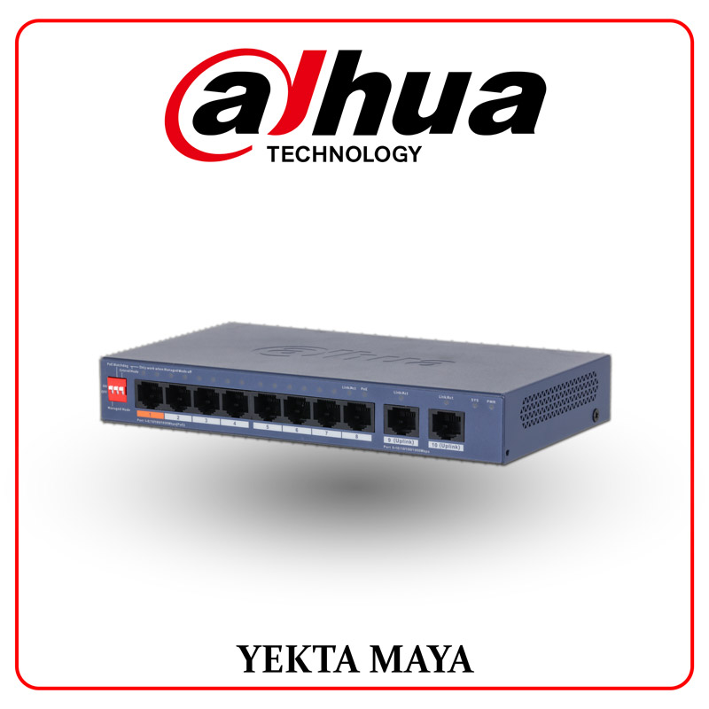 سوئیچ شبکه داهوآ مدل DH-CS4010-8GT-60