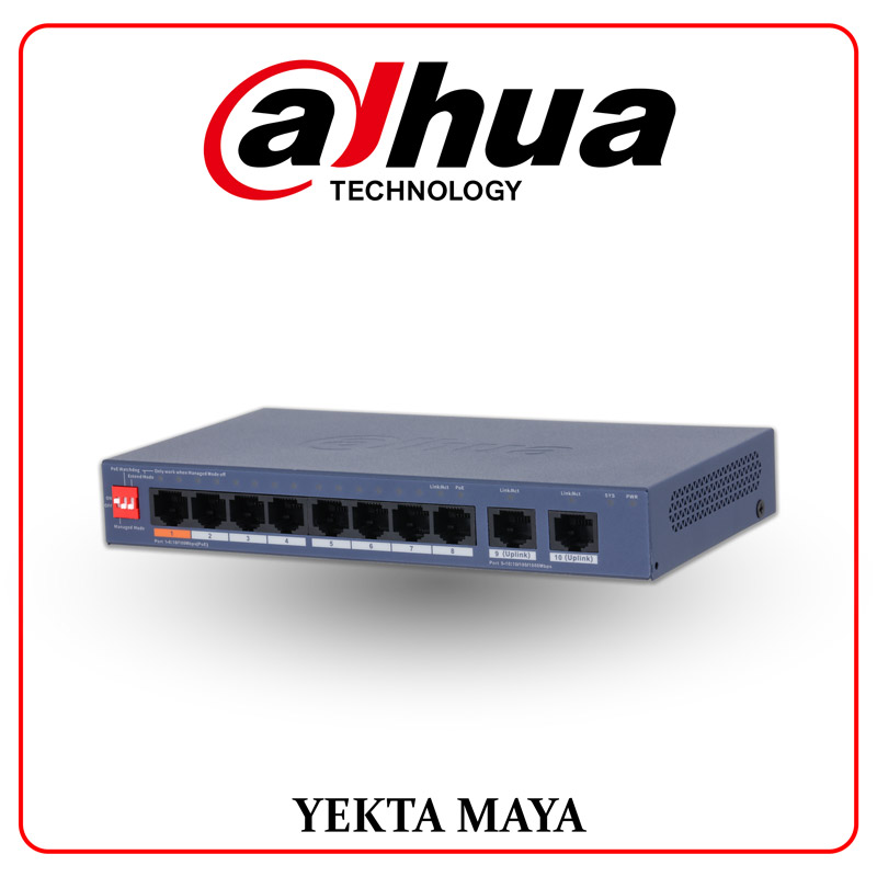 سوئیچ شبکه داهوآ مدل DH-CS4010-8ET2GT-60
