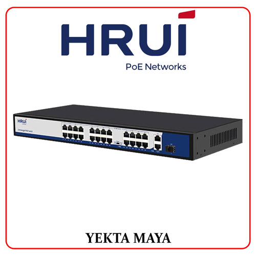 سوئیچ hrui PoE شبکه مدل HR901-AF-2421GS-400
