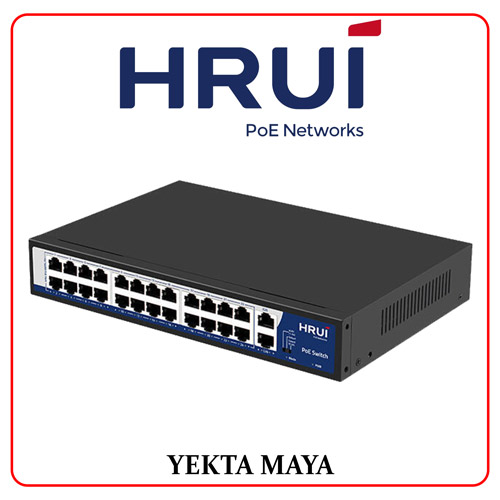 سوئیچ PoE شبکه hrui مدل HR902-AF-242G-300