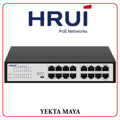 سوئیچ شبکه گیگابیتی HRUI مدل HR-SWG10160D-M