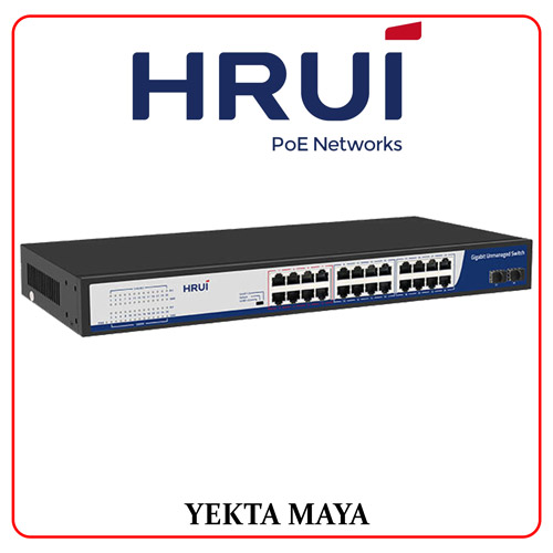 سوئیچ شبکه اترنت گیگابیتی HRUI مدل HR-SWG10242S