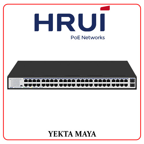 سوئیچ شبکه اترنت گیگابایتی HRUI مدل HR-SWG10482S