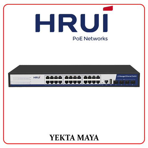 سوئیچ شبکه مدیریتی گیگابیتی HRUI HR-SWTG3424S