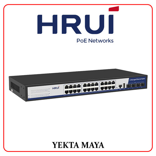 سوئیچ شبکه مدیریتی گیگابیتی HRUI مدل HR-SWTG3424S