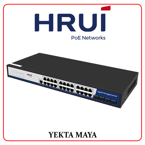 سوئیچ شبکه مدیریتی اترنت گیگابایتی HRUI HR-SWG20244S