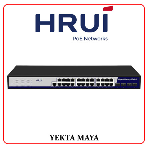 سوئیچ شبکه مدیریتی اترنت گیگی HRUI مدل HR-SWG20244S